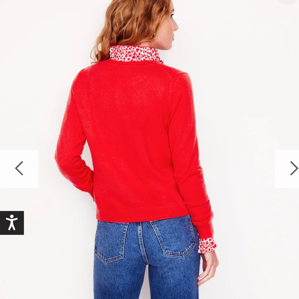 Eva Cashmere Crew Cardigan - Picture 3 of 8